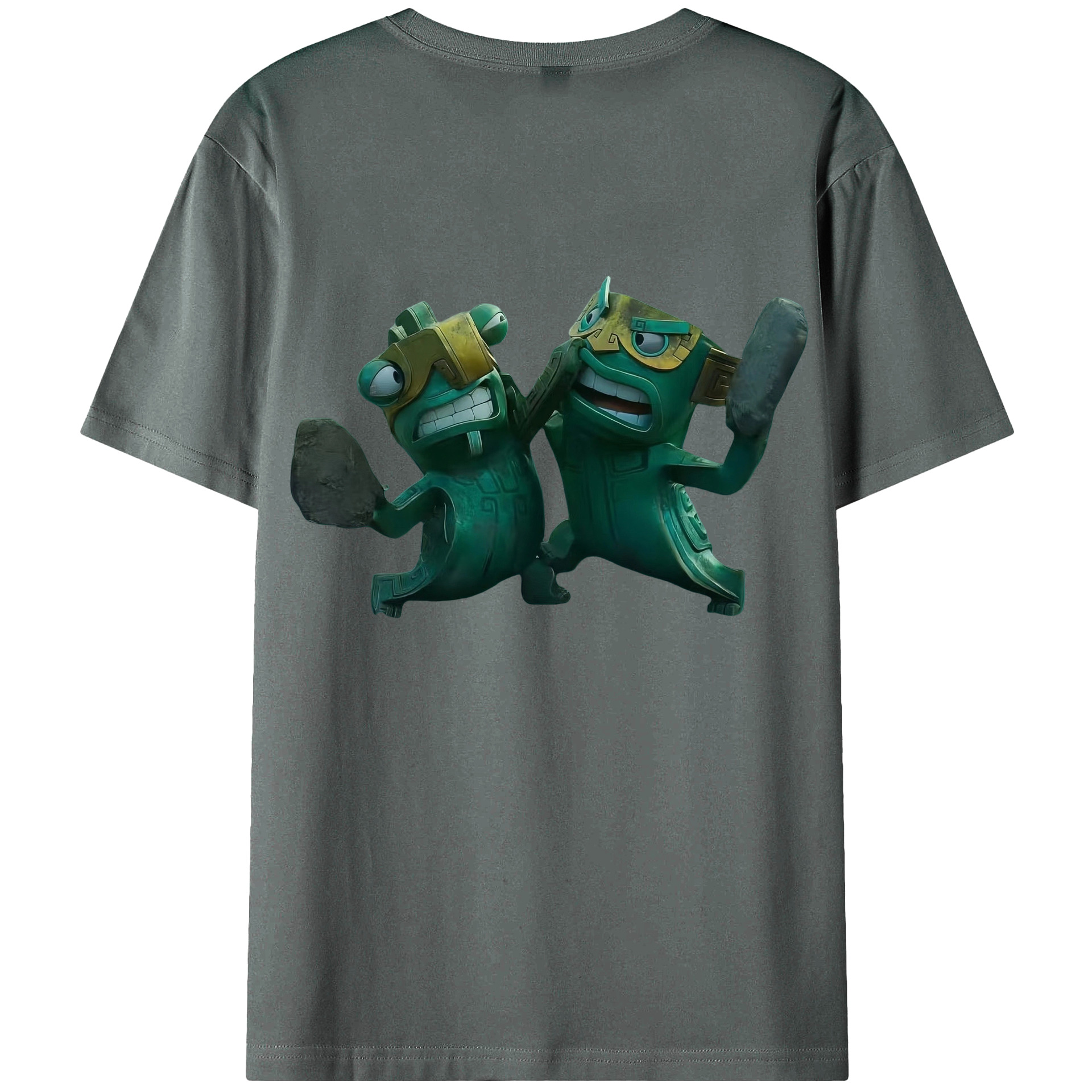 （画像用） Ne Zha 2 ナタ 魔童の大暴れ 綿100％半袖Tシャツ（背面プリント）